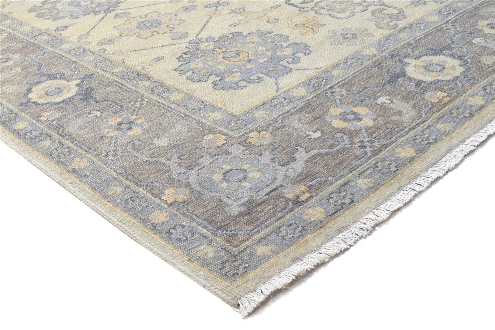 Wool Cream Rug 8' X 10' Persian Hand Knotted Oushak Oriental Large Carpet   7864112971925