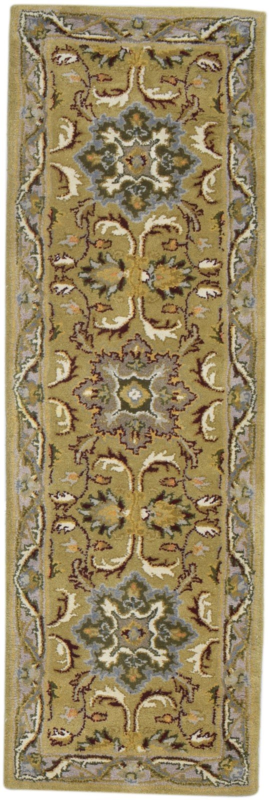 Wool Gold Rug 2' X 7' Persian Hand Tufted Oushak Oriental Small Runner   7860704510101