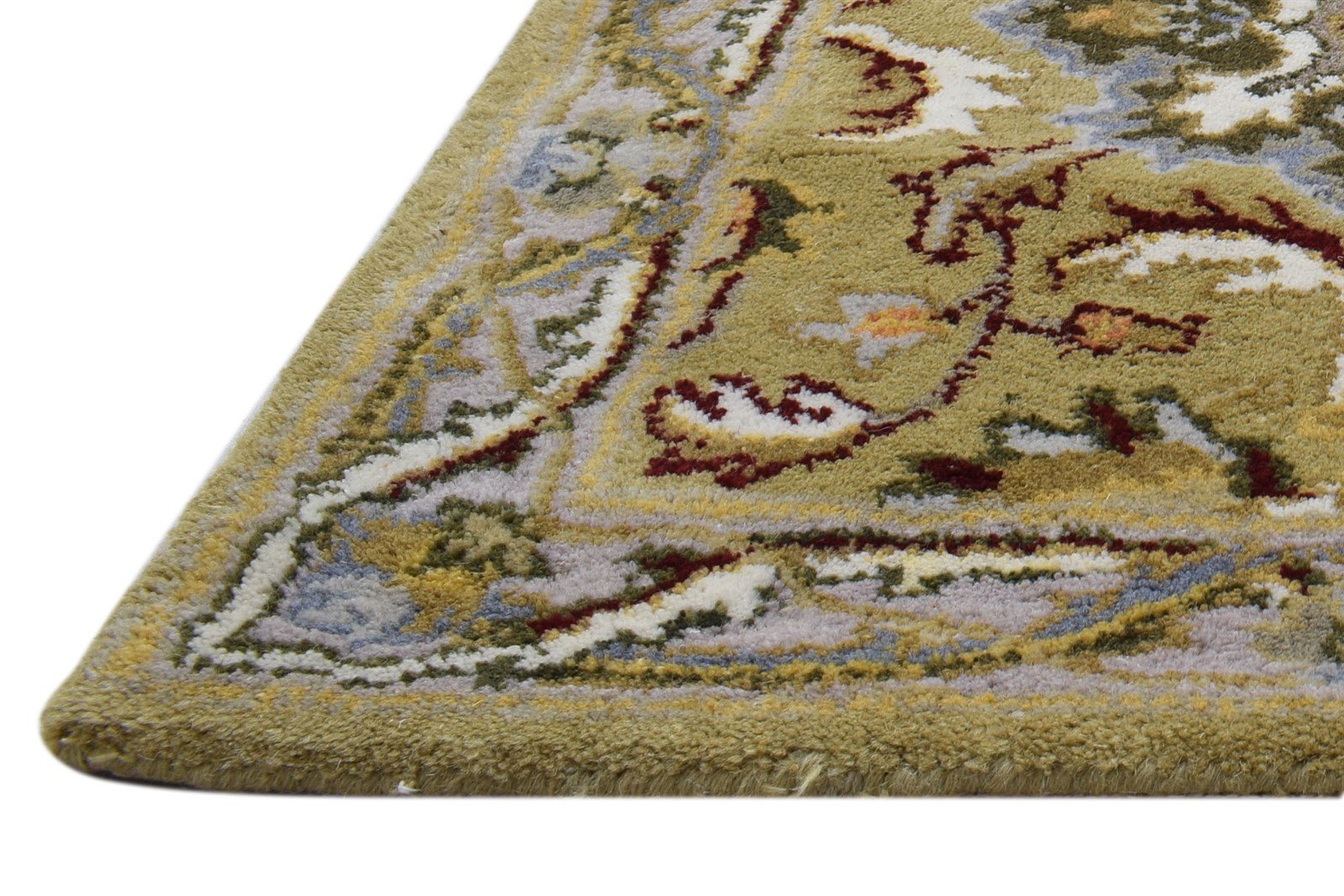 Wool Gold Rug 2' X 7' Persian Hand Tufted Oushak Oriental Small Runner   7860704510101