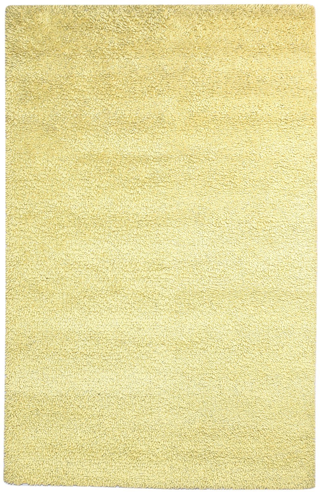 Wool Gold Rug 5' X 8' Shag Hand Knotted Scandinavian Solid Room Size Carpet   7865245728917