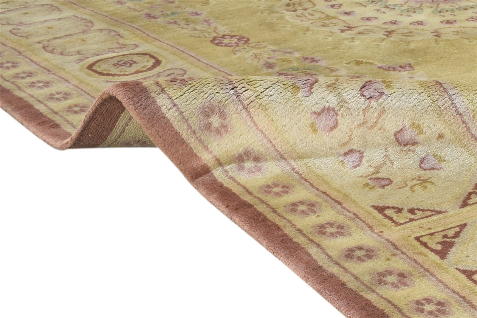Wool Gold Rug 6' X 9' Persian Hand Knotted Nain Oriental Room Size Carpet   7864901107861