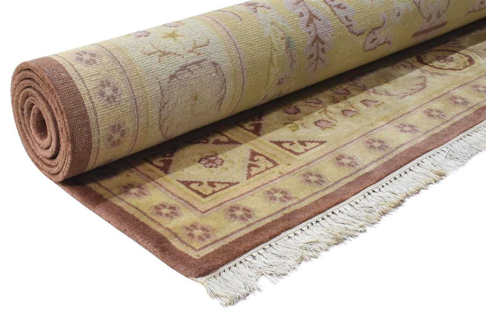 Wool Gold Rug 6' X 9' Persian Hand Knotted Nain Oriental Room Size Carpet   7864901107861