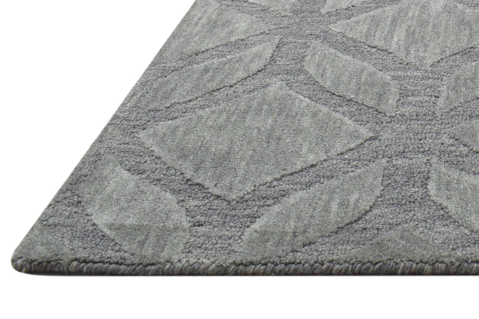 Wool Green Rug 2' X 3' Modern Hand Tufted Moroccan Geometric Small Carpet   7864141185173