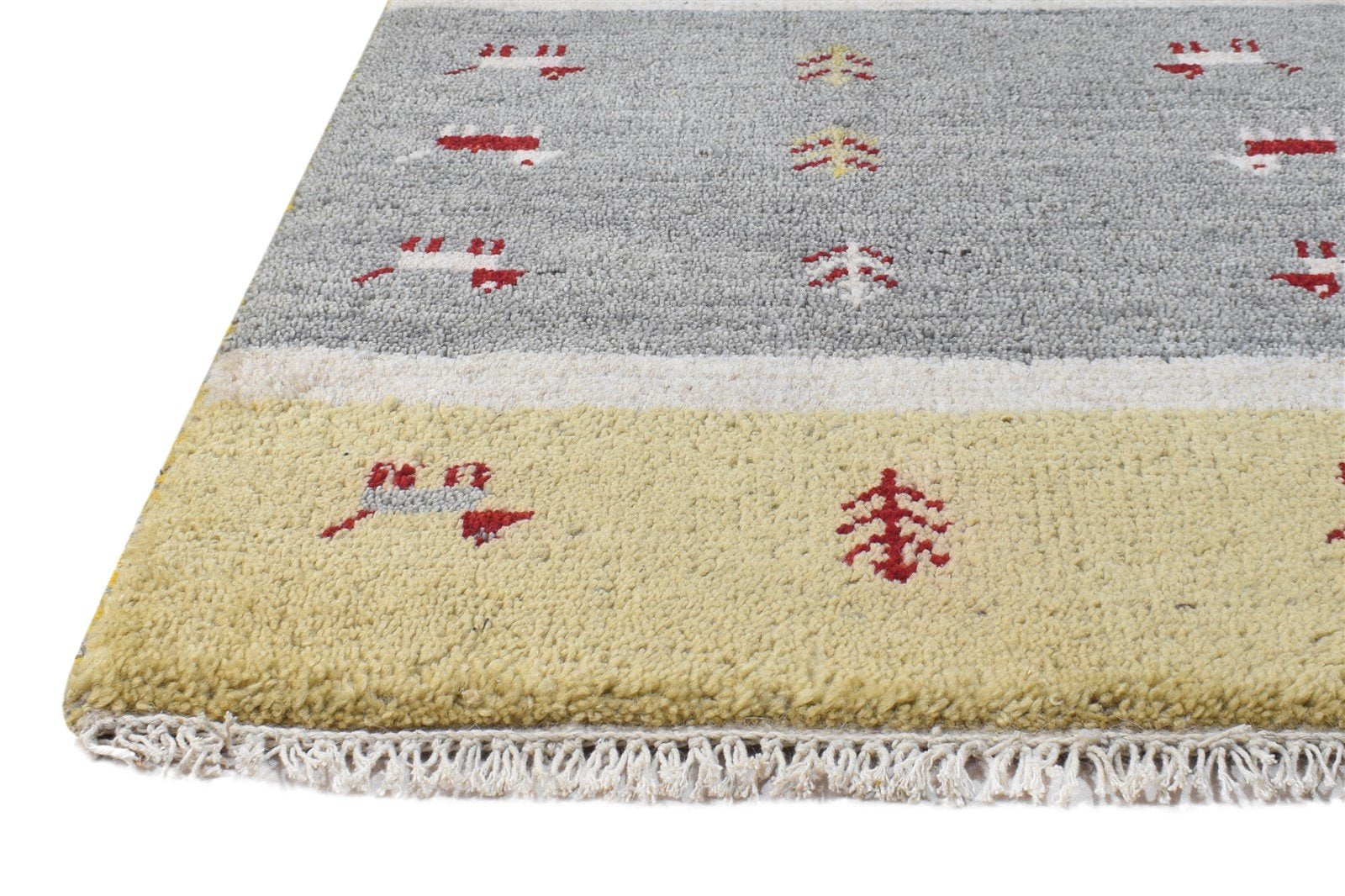 Wool Green Rug 2' X 3' Southwestern Hand Knotted American Tribal Small Carpet   7865063964821