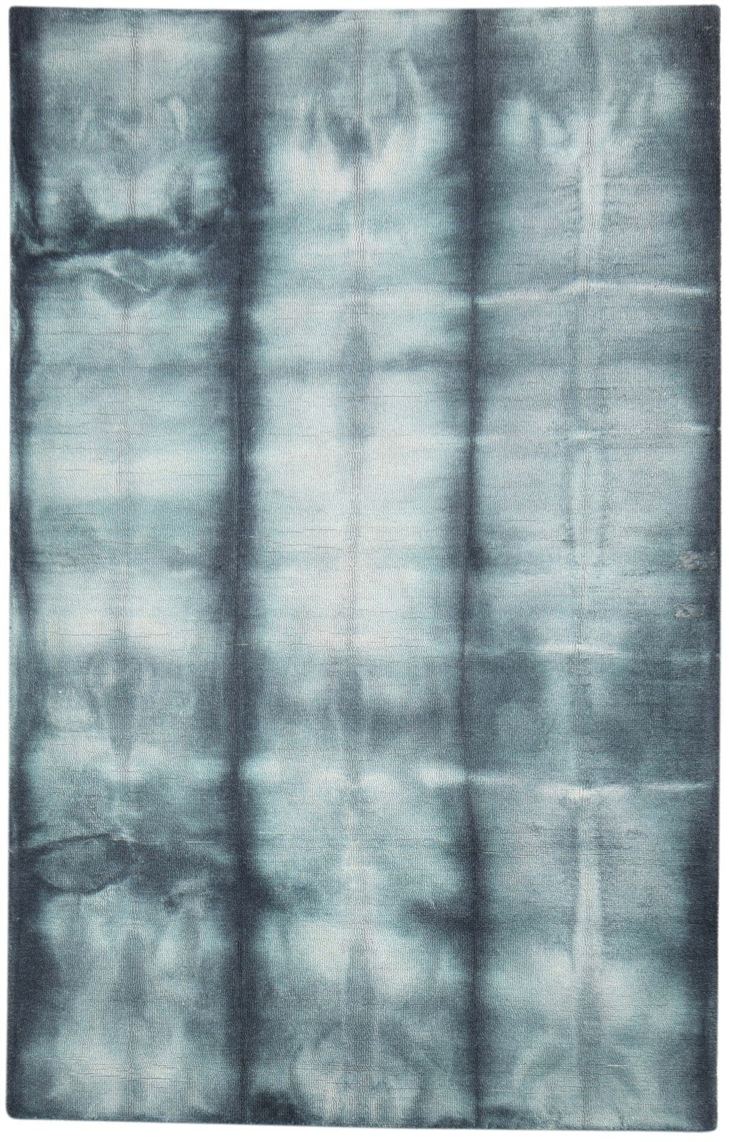 Wool Green Rug 5' X 8' Modern Hand Tufted Shibori Tie Dye Room Size Carpet   7865256444053