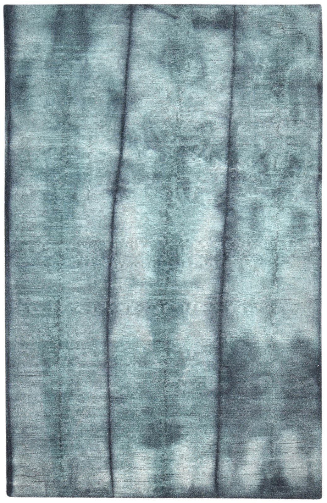 Wool Green Rug 5' X 8' Modern Hand Tufted Shibori Tie Dye Room Size Carpet   7865170722965