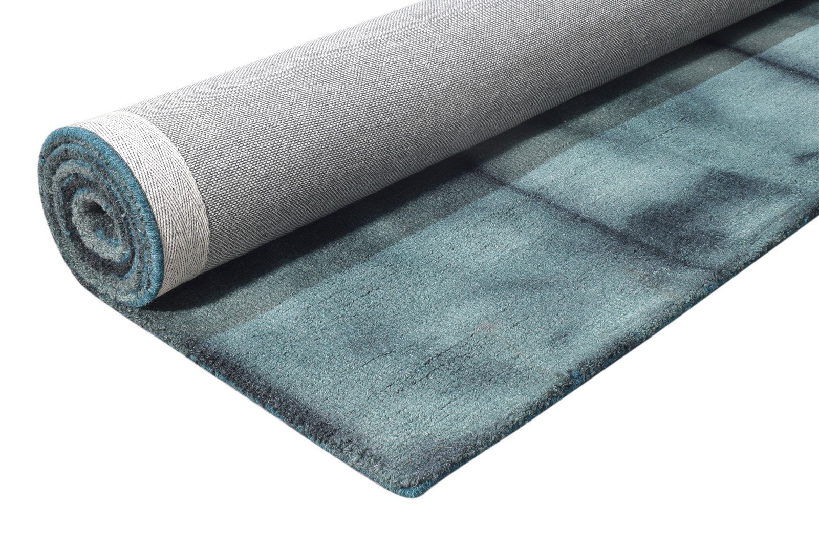 Wool Green Rug 5' X 8' Modern Hand Tufted Shibori Tie Dye Room Size Carpet   7865170722965