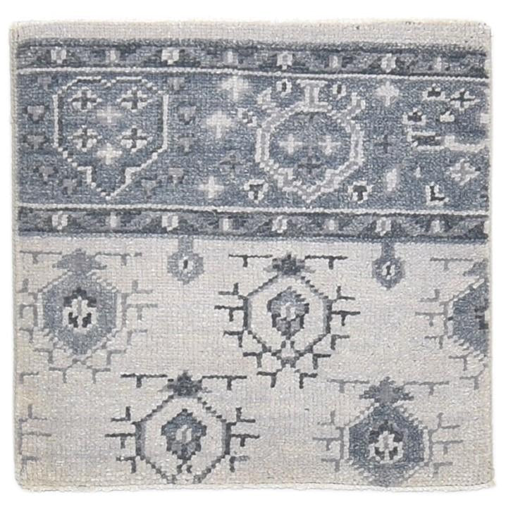 Wool Grey Rug 2' X 2' Persian Hand Knotted Bokhara Oriental Small Square   7864842354837