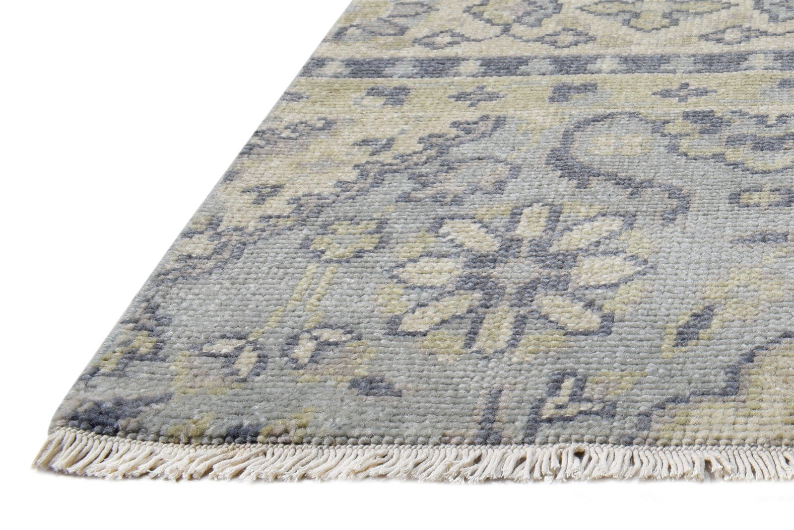 Wool Grey Rug 2' X 2' Persian Hand Knotted Oushak Oriental Small Carpet   7865153814677