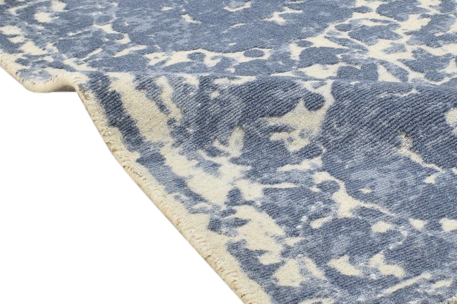 Wool Grey Rug 2' X 3' Modern Hand Tufted Moroccan Floral Small Carpet   7864823152789
