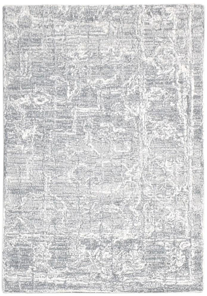 Wool Grey Rug 2' X 3' Modern Hand Tufted Scandinavian Nordic Small Carpet   7865180192917