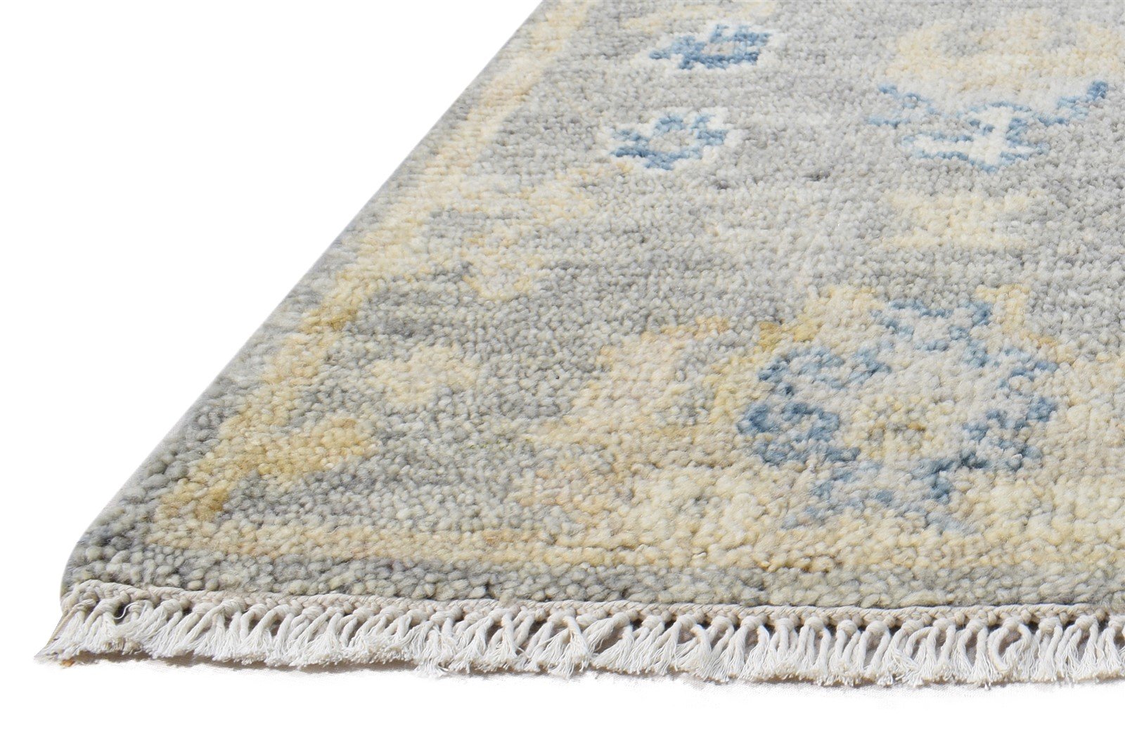 Wool Grey Rug 2' X 3' Persian Hand Knotted Oushak Oriental Small Carpet   7865016189077