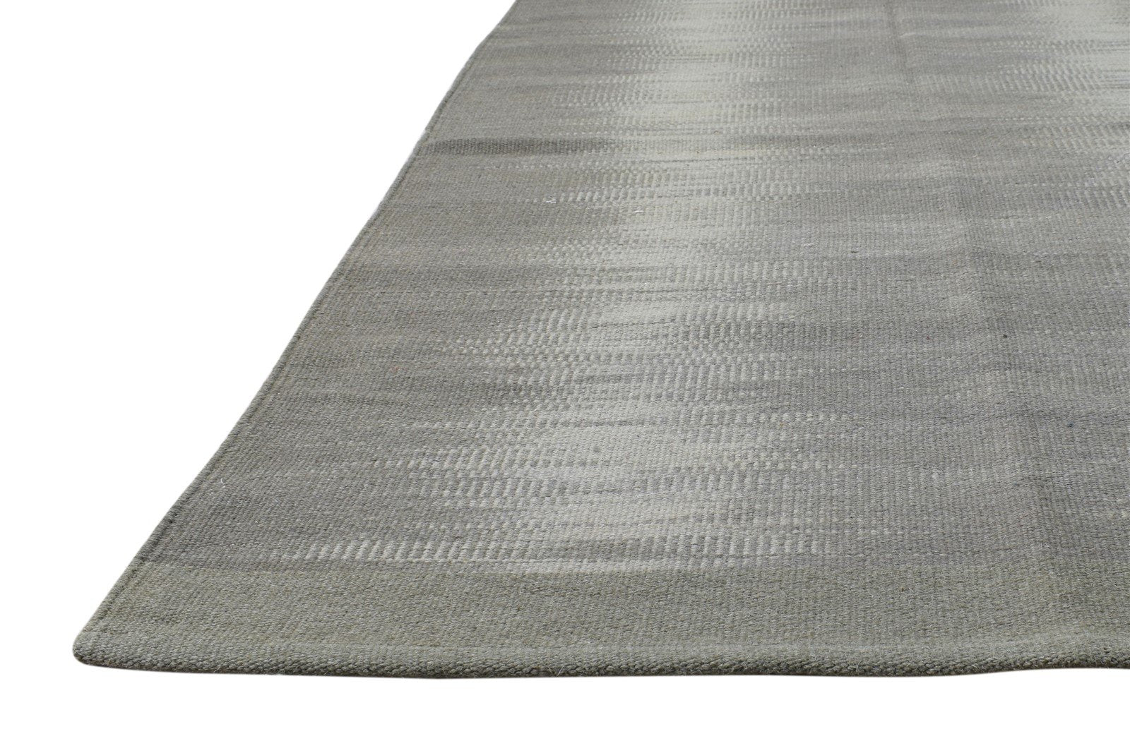 Wool Grey Rug 3' X 5' Modern Dhurrie American Abstract Small Carpet   7865169215637