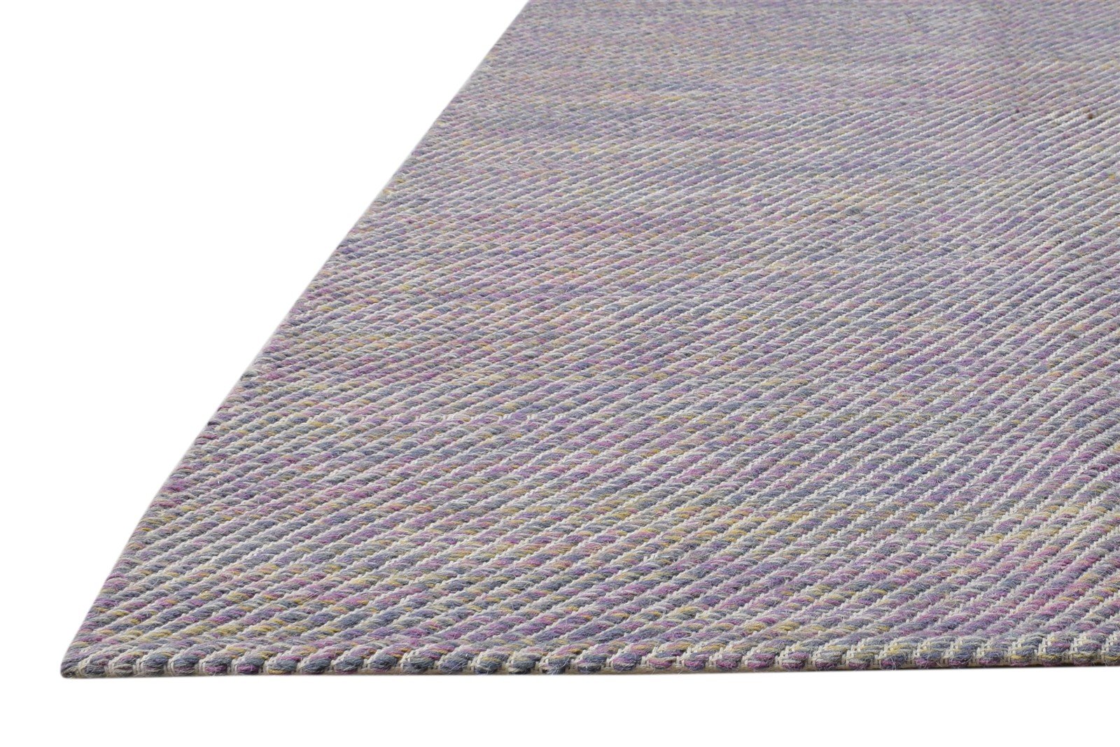 Wool Grey Rug 3' X 5' Modern Dhurrie Scandinavian Solid Small Carpet   7865169641621
