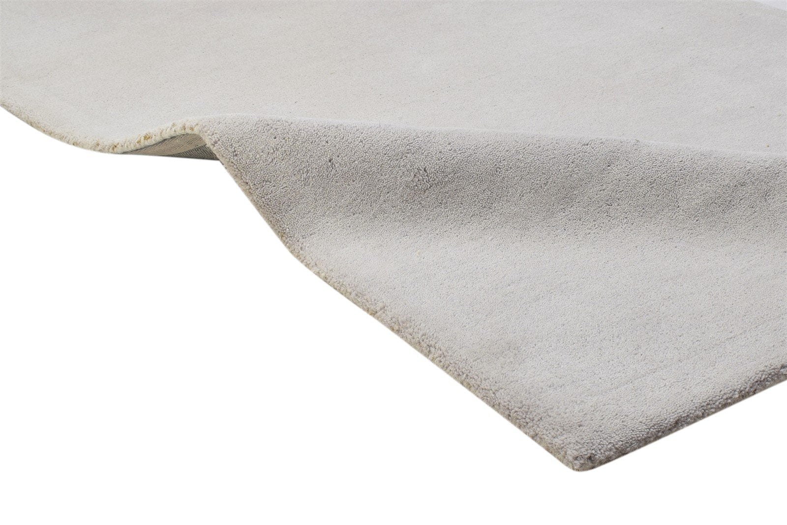 Wool Grey Rug 3' X 5' Modern Hand Tufted Scandinavian Solid Room Size Carpet   7864311021717