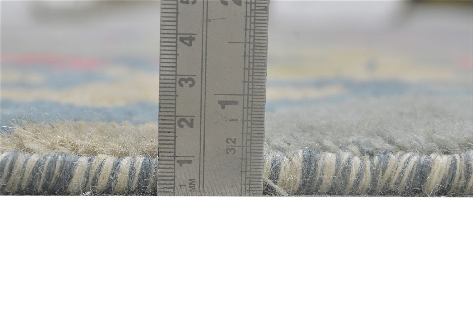 Wool Grey Rug 4' X 5' Modern Hand Knotted Bohemian Abstract Room Size Carpet   7864314167445