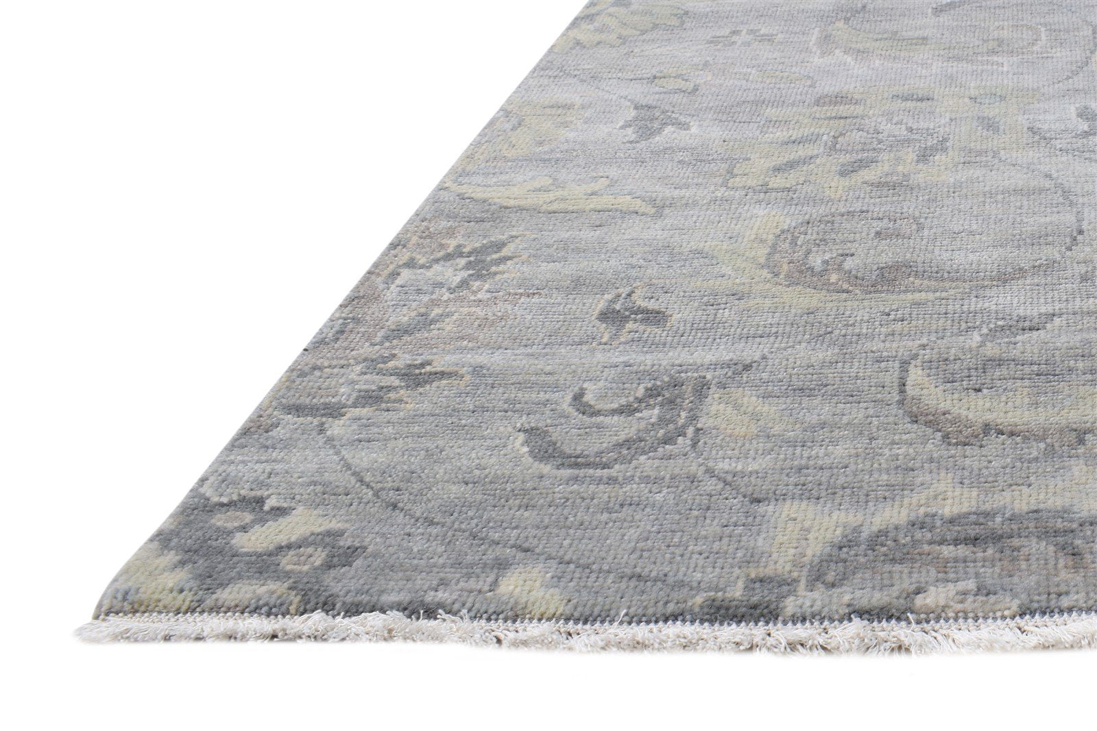 Wool Grey Rug 4' X 5' Persian Hand Knotted Oushak Oriental Room Size Carpet   7865145032853