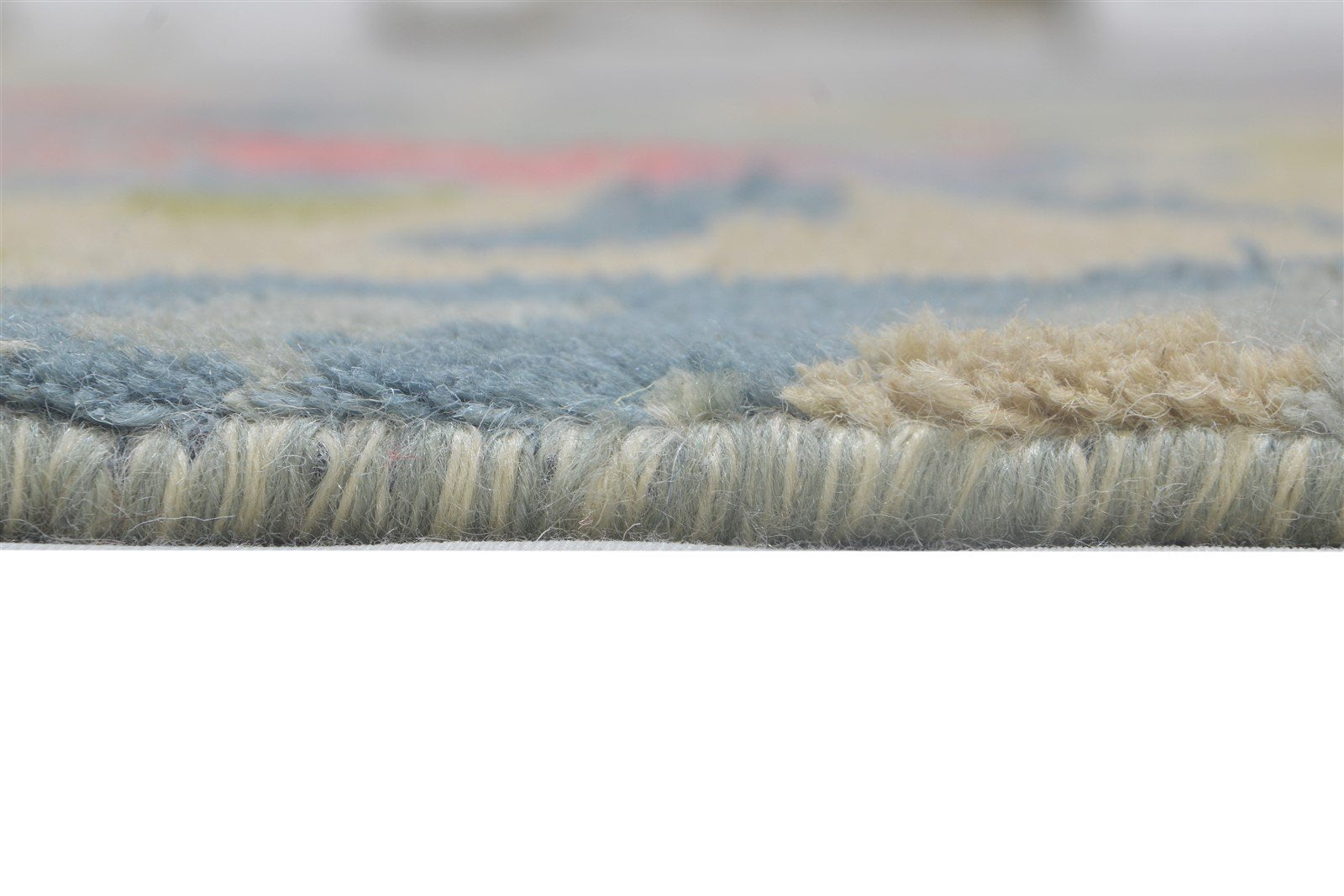 Wool Grey Rug 4' X 6' Modern Hand Knotted Bohemian Abstract Room Size Carpet   7864314626197