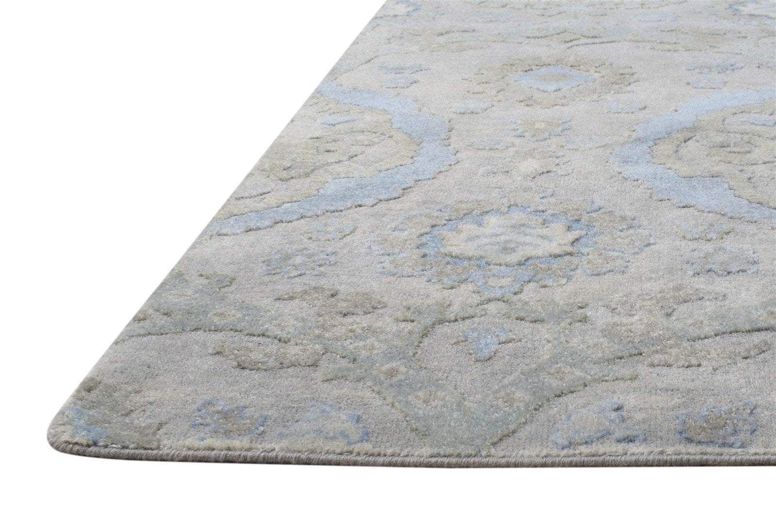 Wool Grey Rug 4' X 6' Persian Hand Knotted Oushak Oriental Room Size Carpet   7865120391317