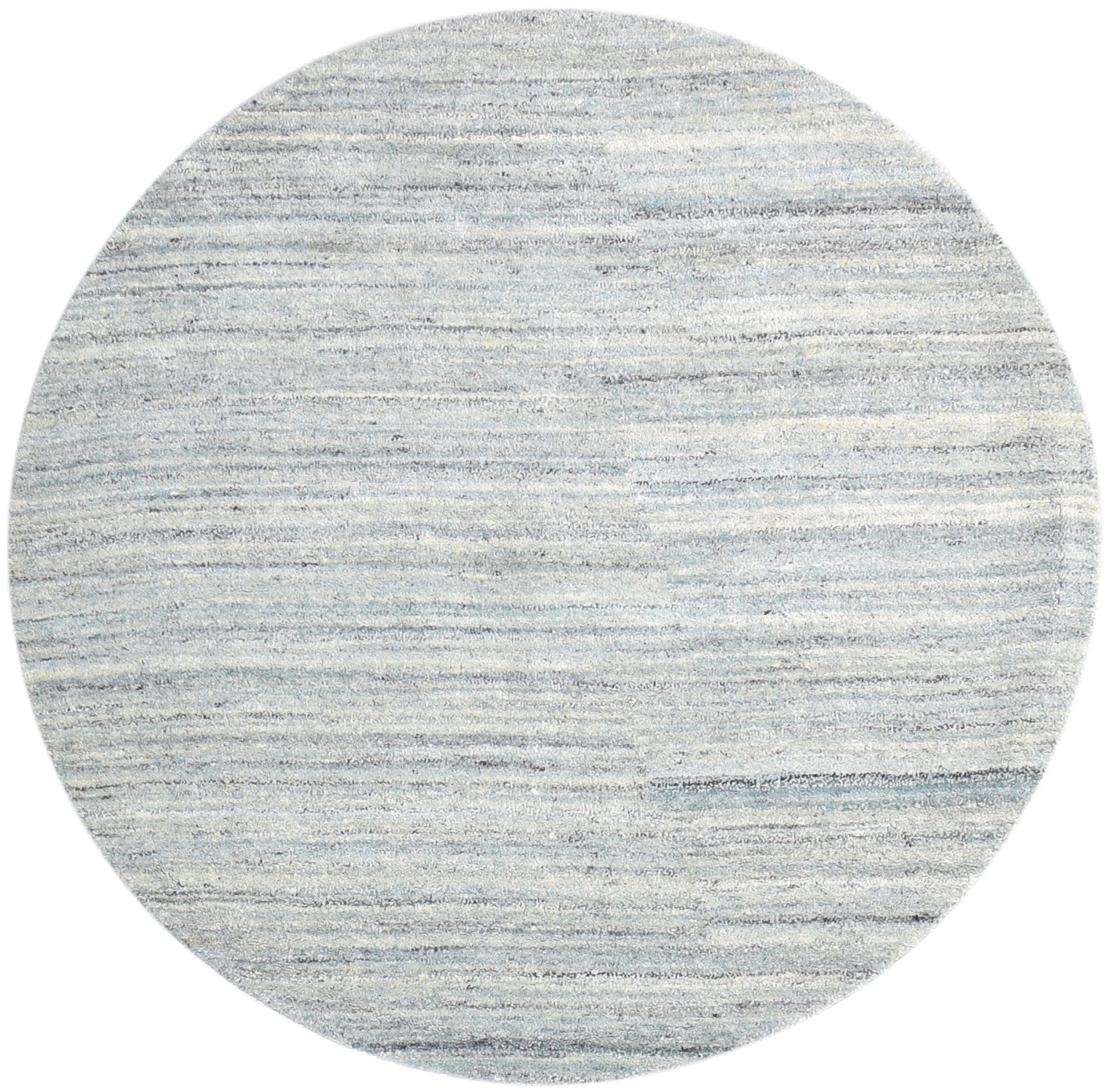 Wool Grey Rug 5' X 5' Modern Handloom Scandinavian Solid Room Size Carpet   7865140707477