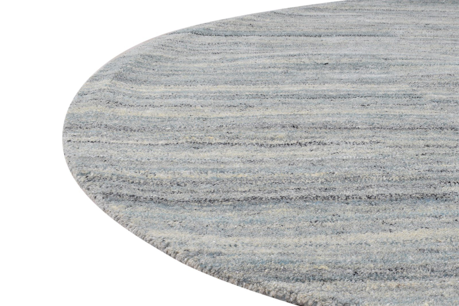 Wool Grey Rug 5' X 5' Modern Handloom Scandinavian Solid Room Size Carpet   7865140707477