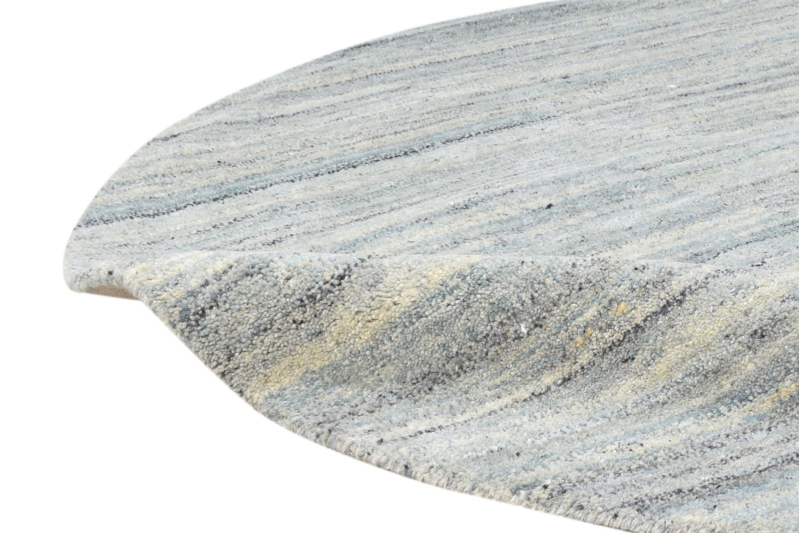 Wool Grey Rug 5' X 5' Modern Handloom Scandinavian Solid Room Size Carpet   7865140707477