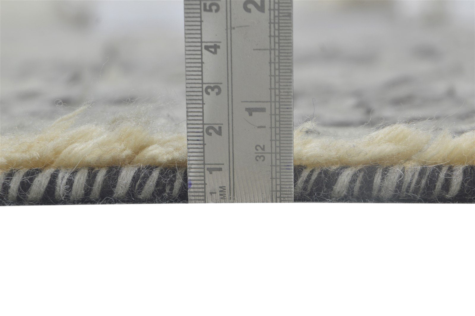 Wool Grey Rug 5' X 8' Modern Hand Knotted Indian Ikat Room Size Carpet   7864513036437