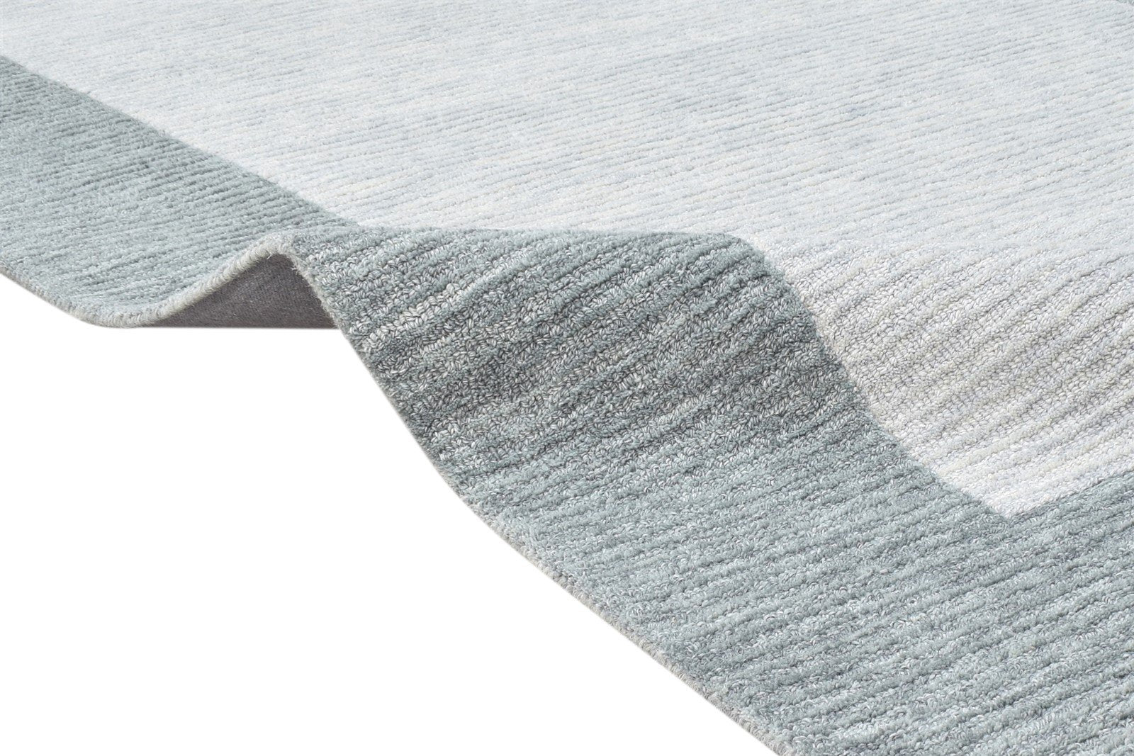 Wool Grey Rug 5' X 8' Modern Hand Tufted Scandinavian Bordered Room Size Carpet   7865187893397