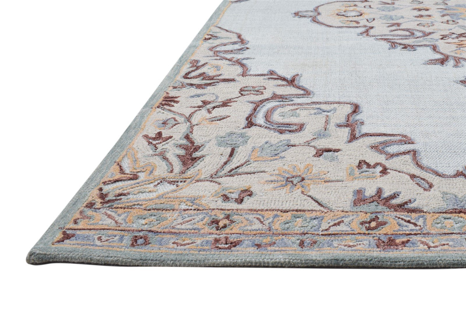 Wool Grey Rug 5' X 8' Persian Hand Tufted Aubusson Oriental Room Size Carpet   7864094261397