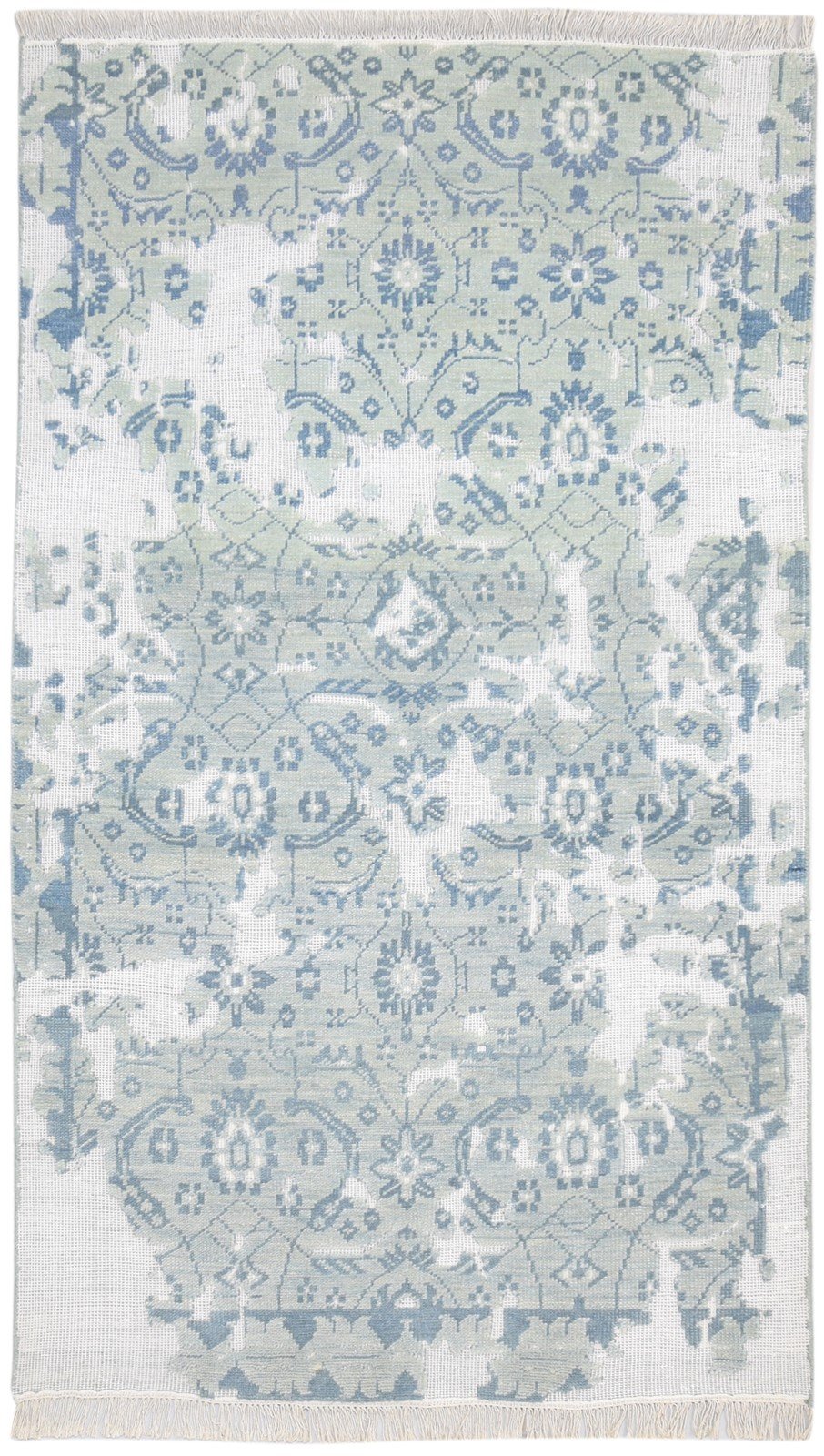 Wool Grey Rug 5X8 Transitional Hand Knotted Oriental Abstract Room Size Carpet   7864416567445