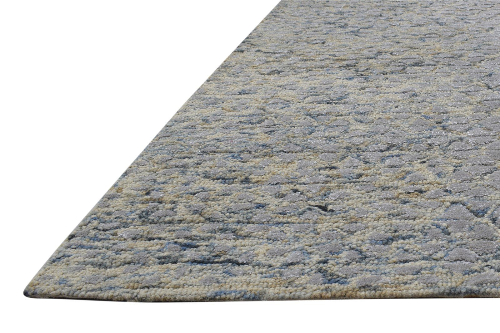 Wool Grey Rug 6' X 9' Modern Hand Tufted Indian Abstract Room Size Carpet   7864816009365