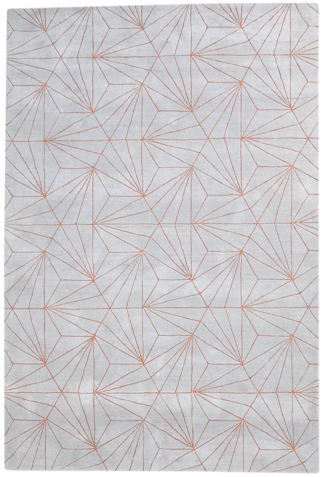 Wool Grey Rug 6' X 9' Modern Hand Tufted Scandinavian Geometric Room Size Carpet   7865145458837