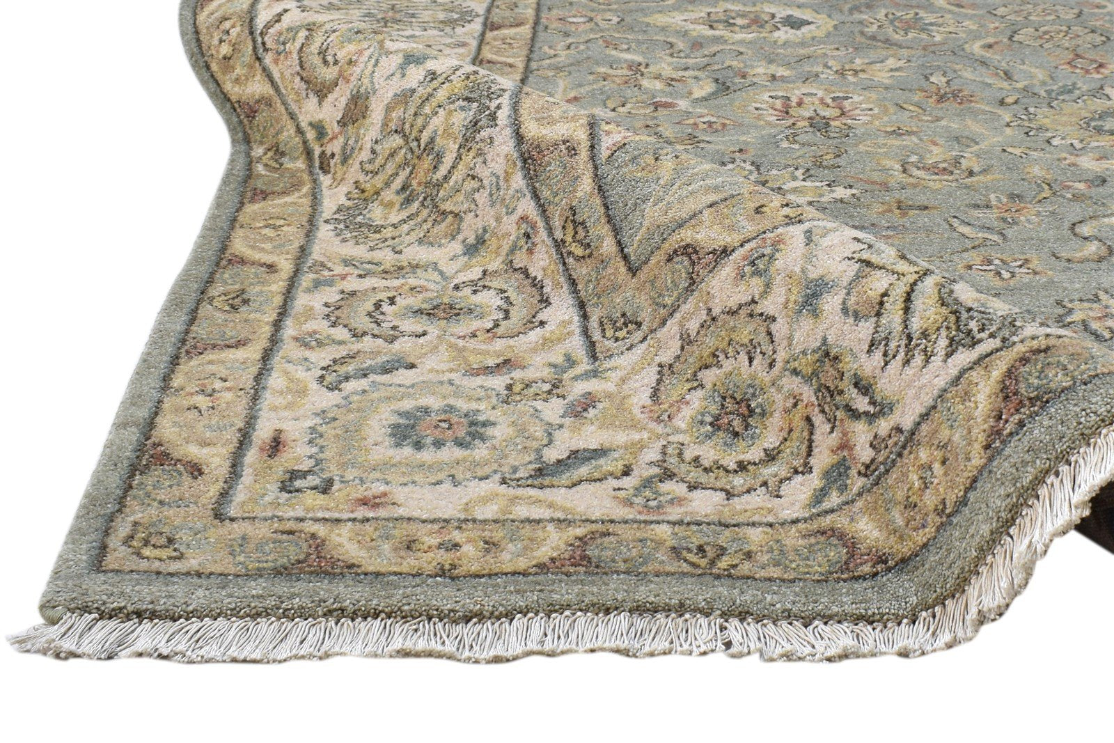 Wool Grey Rug 6' X 9' Persian Hand Knotted Kashan Oriental Room Size Carpet   7860694155413
