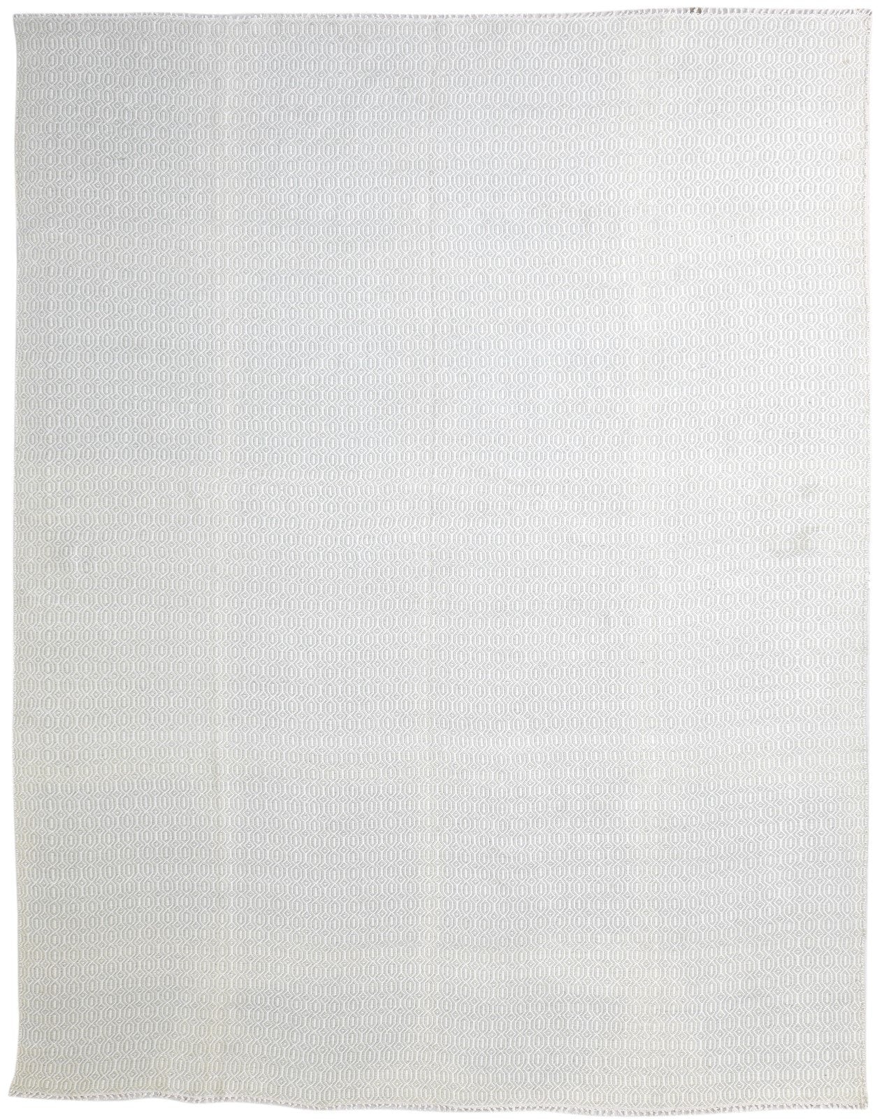 Wool Grey Rug 8' X 10' Modern Dhurrie Scandinavian Nordic Large Carpet   7865187238037