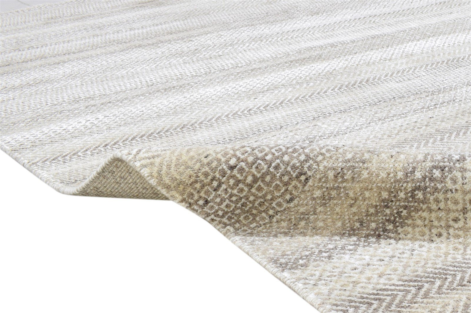 Wool Grey Rug 8' X 10' Modern Hand Knotted American Abstract Large Carpet   7865011142805