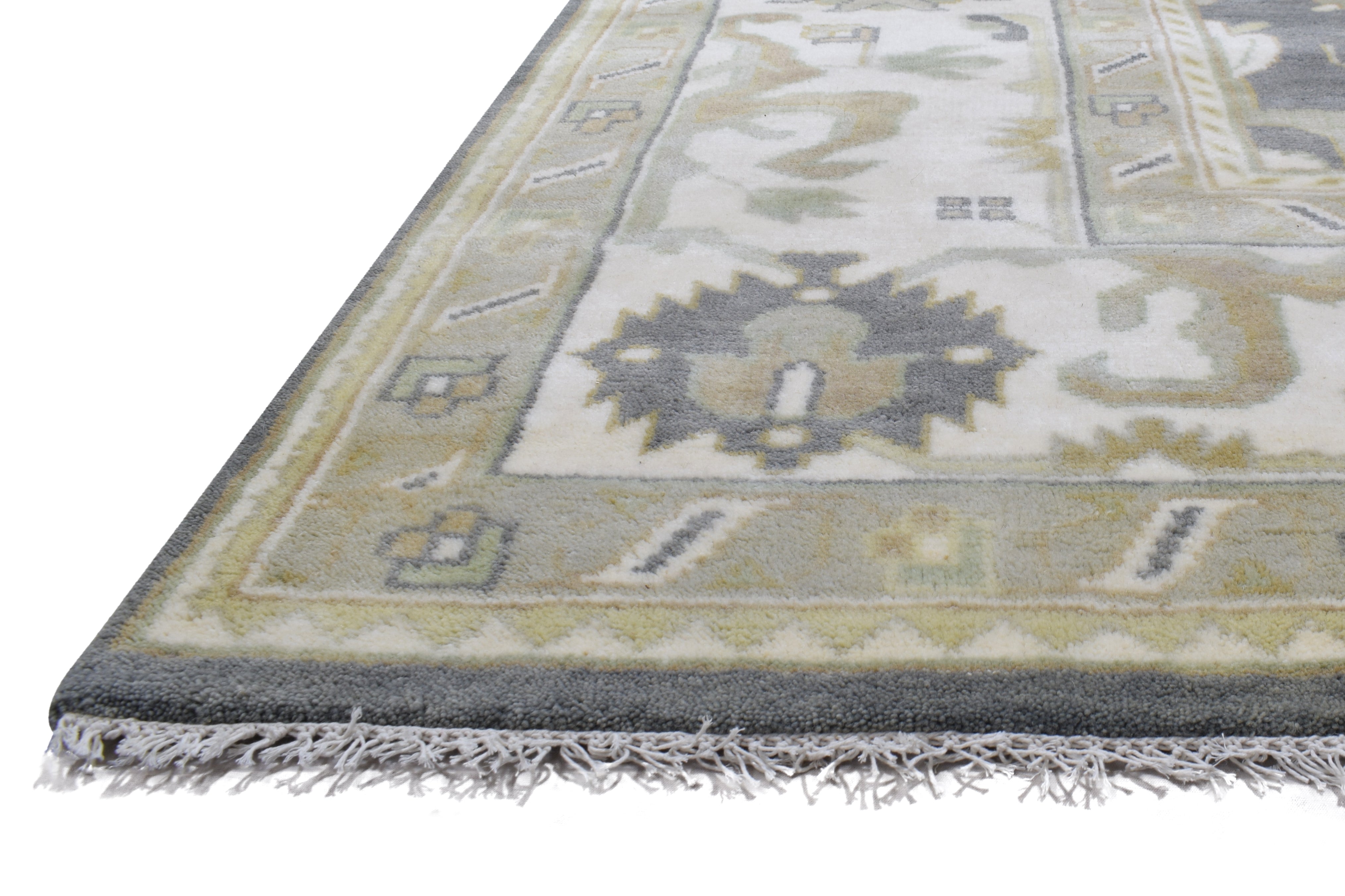 Wool Grey Rug 9' X 12' Persian Hand Knotted Oushak Oriental Extra Large Carpet   7864327471253