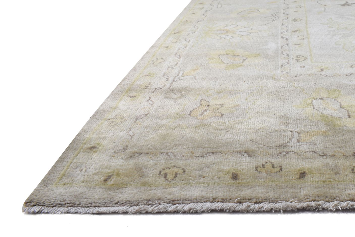 Wool Grey Rug 9' X 13' Persian Hand Knotted Oushak Oriental Extra Large Carpet   7865010520213