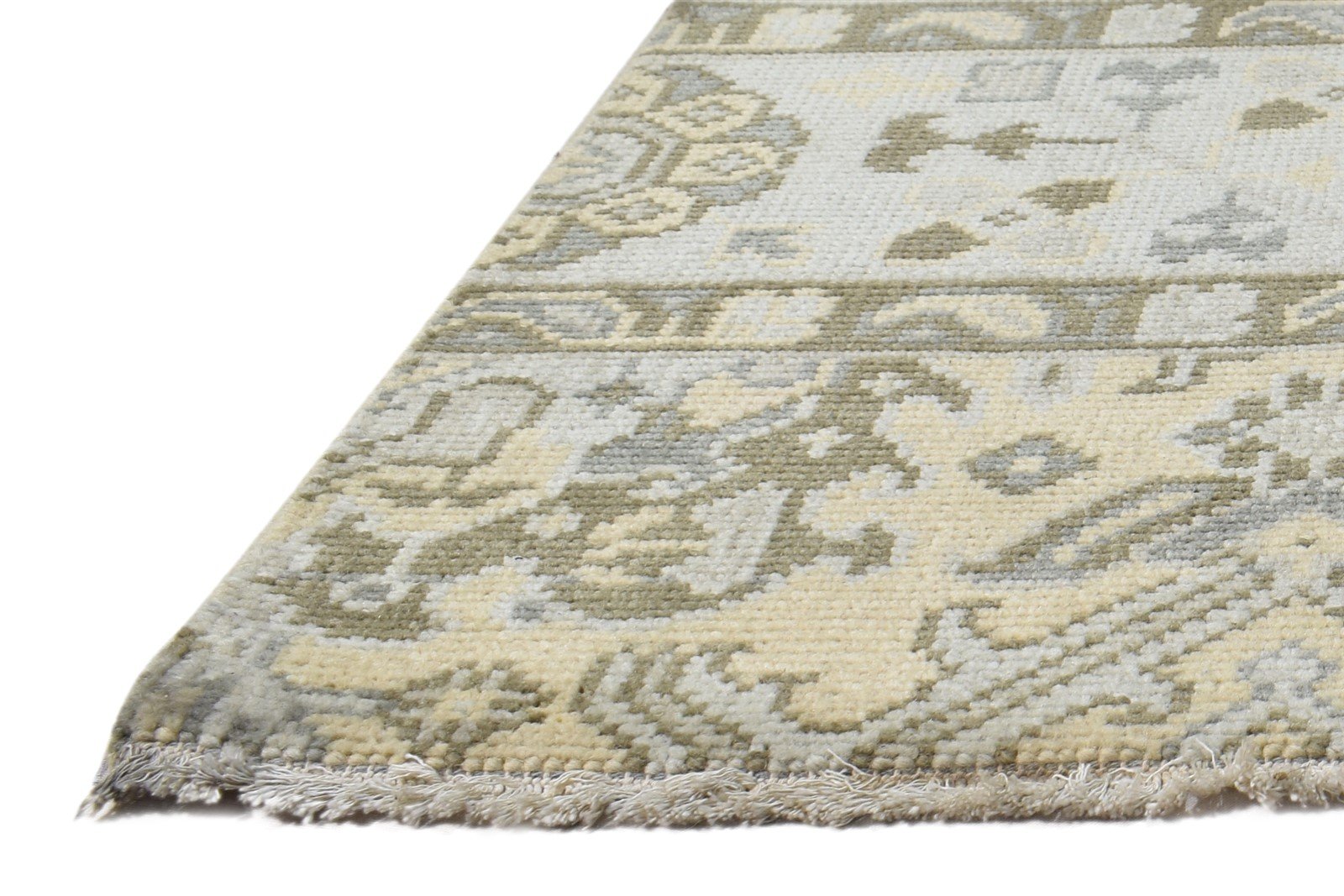 Wool Lime Rug 2' X 2' Persian Hand Knotted Kazak Oriental Small Carpet   7864928075925