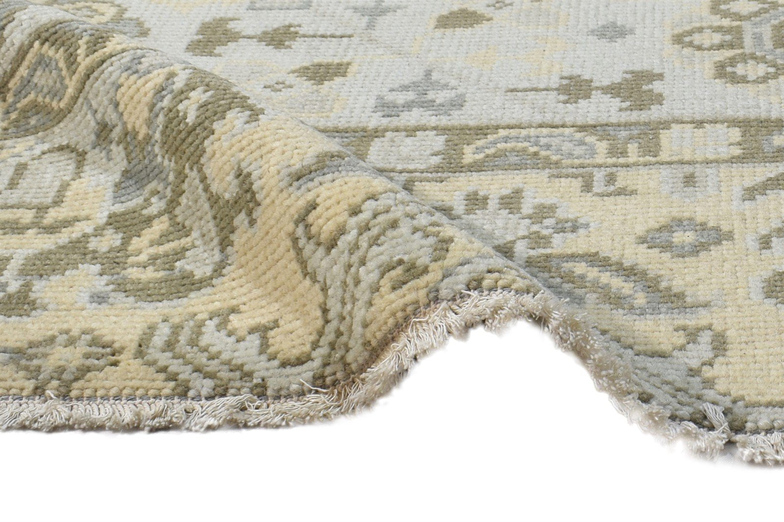 Teresita Wool Lime Rug 2' X 2' Persian Hand Knotted Kazak Oriental   7864928075925
