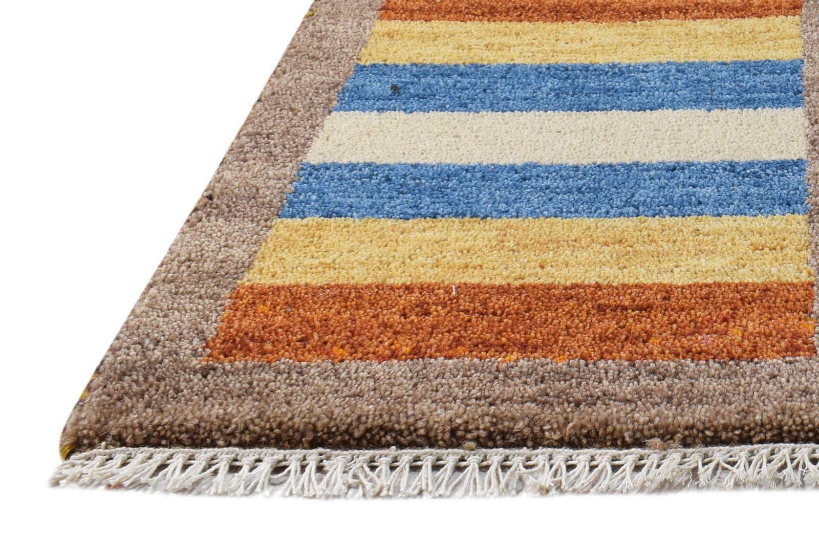 Wool Multi Color Rug 1X2 Persian Hand Knotted Southwestern Tribal Small Carpet   7865183699093