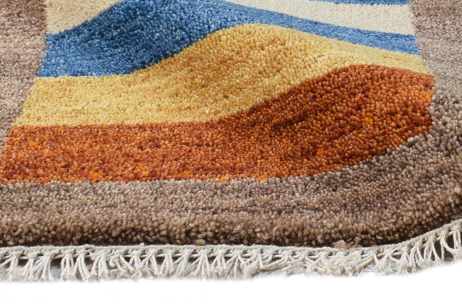 Simone Wool Multi Color Rug 1X2 Persian Hand Knotted Southwestern Tribal   7865183699093