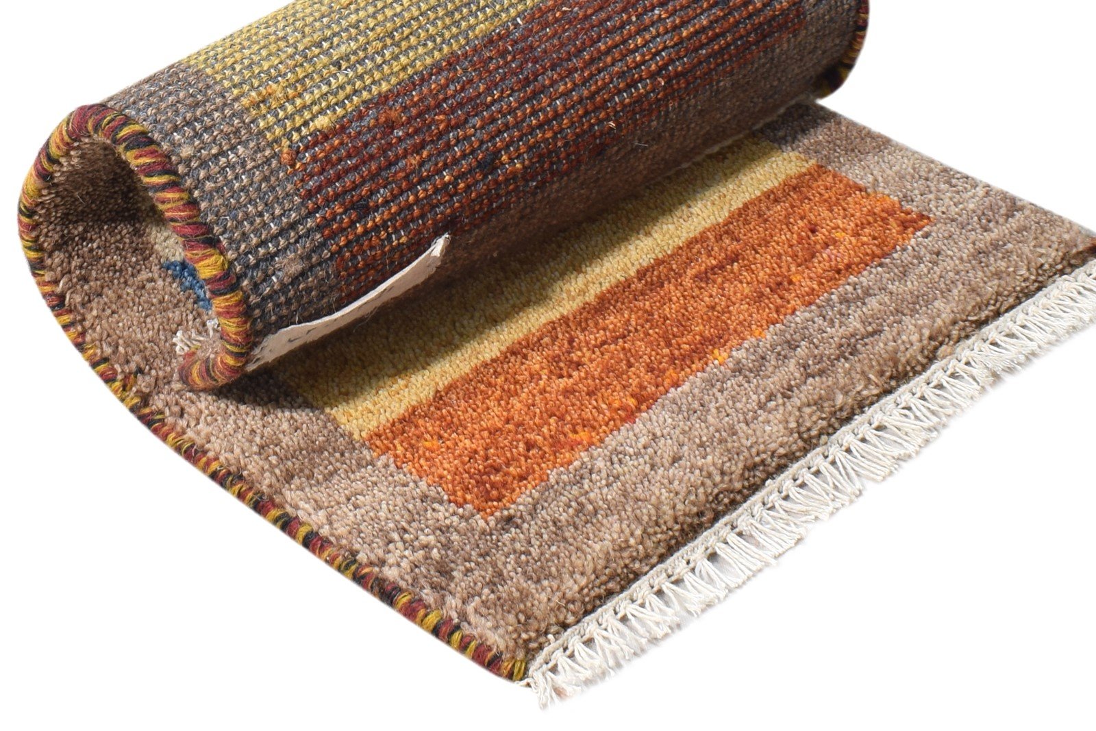 Simone Wool Multi Color Rug 1X2 Persian Hand Knotted Southwestern Tribal   7865183699093
