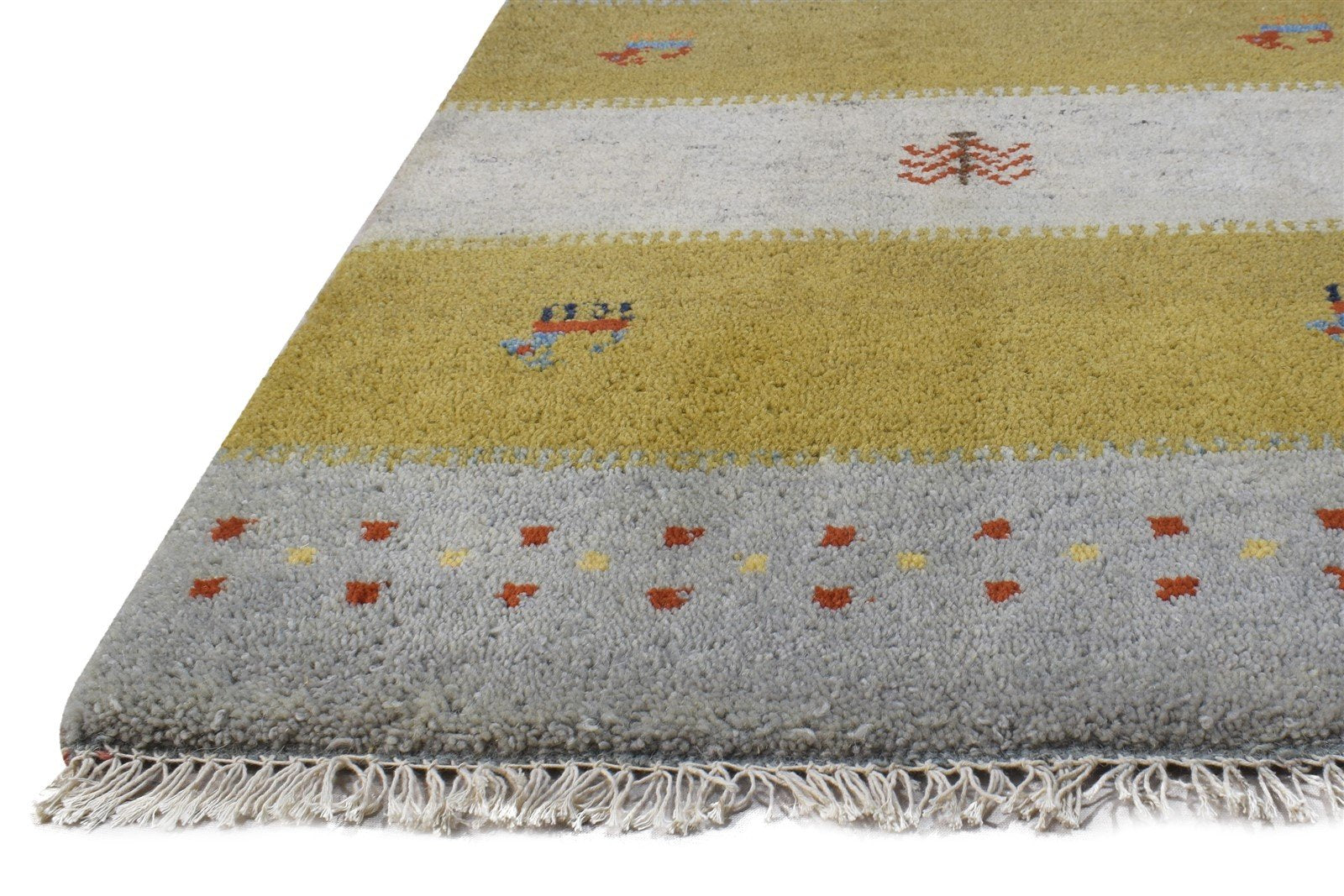 Wool Multi Color Rug 2X3 Tribal Hand Knotted Gabbeh Southwestern Small Carpet   7864502976661