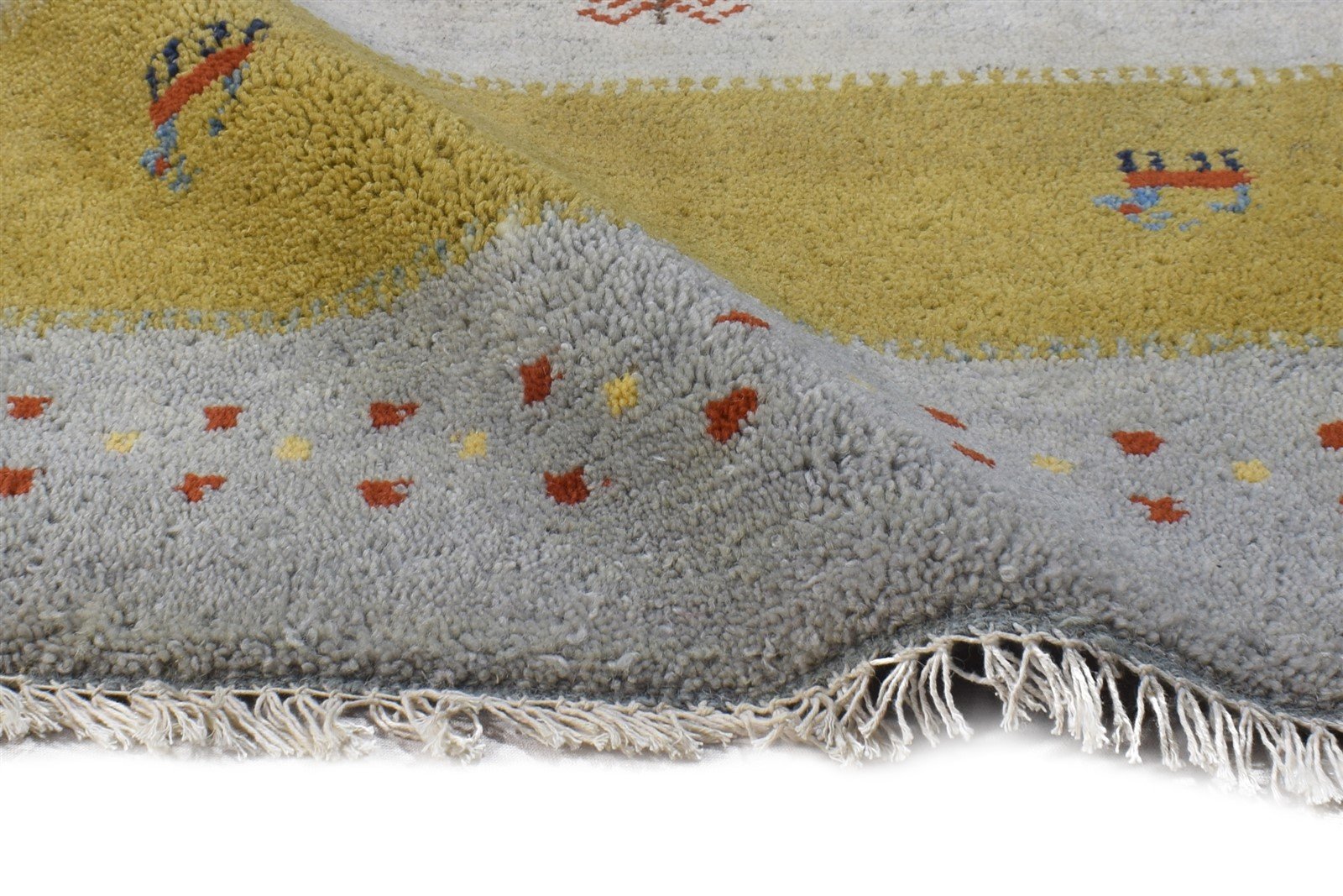 Wool Multi Color Rug 2X3 Tribal Hand Knotted Gabbeh Southwestern Small Carpet   7864502976661