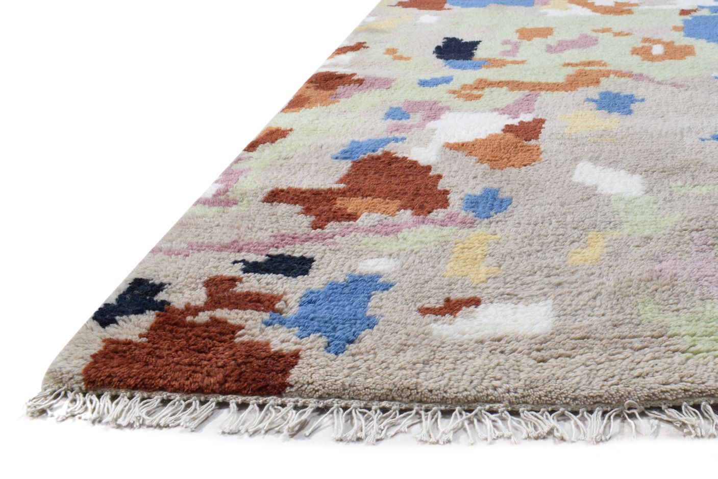 Wool Multi Color Rug 8' X 10' Modern Hand Knotted French Abstract Large Carpet   7864972312725