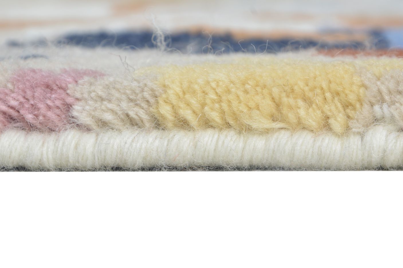 Wool Multi Color Rug 8' X 10' Modern Hand Knotted French Abstract Large Carpet   7864972312725