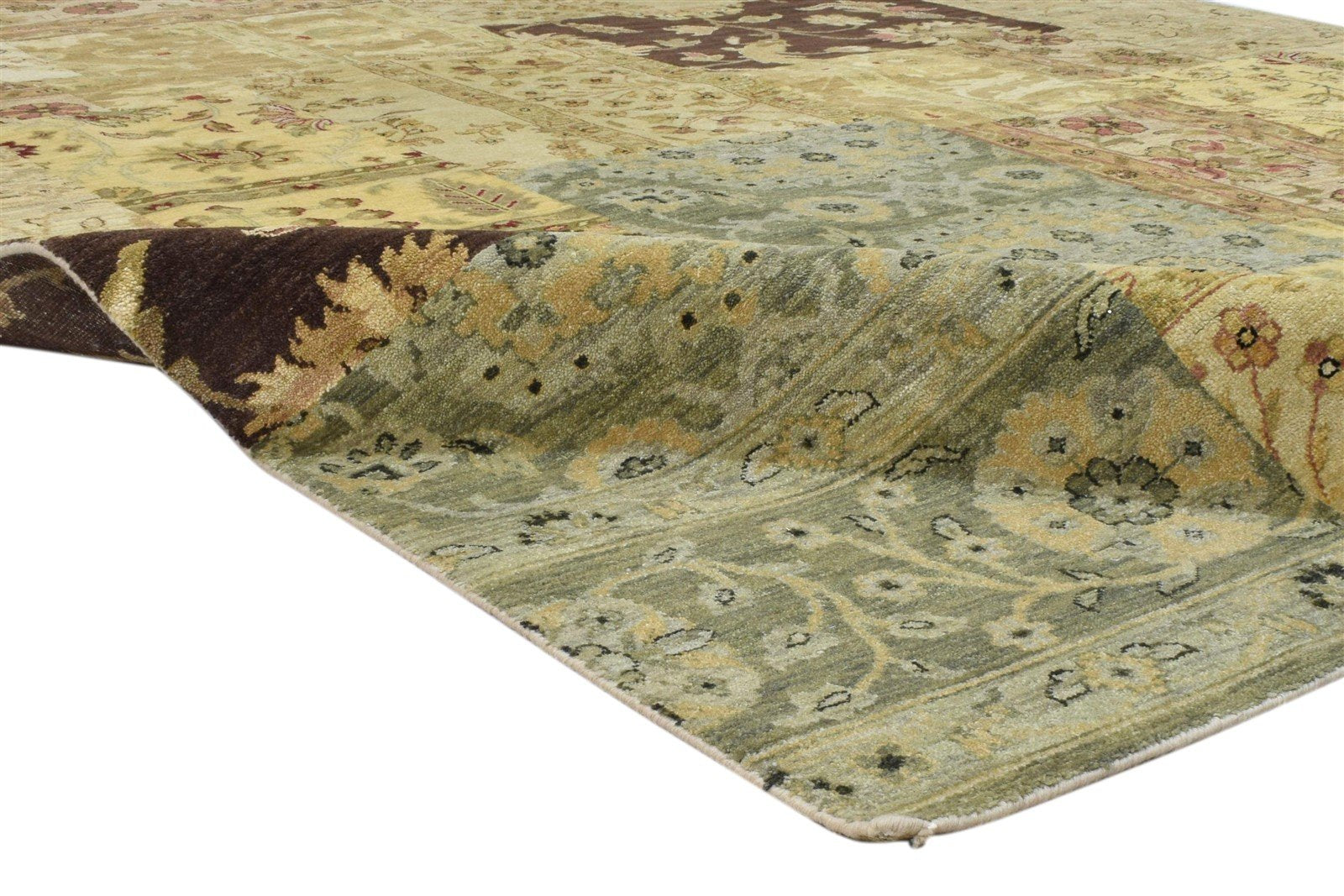 Wool Multi Color Rug 8X10 Persian Hand Knotted Oriental Patchwork Large Carpet   7860694515861