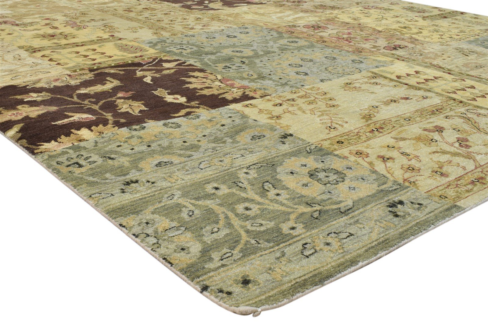 Wool Multi Color Rug 8X10 Persian Hand Knotted Oriental Patchwork Large Carpet   7860694515861