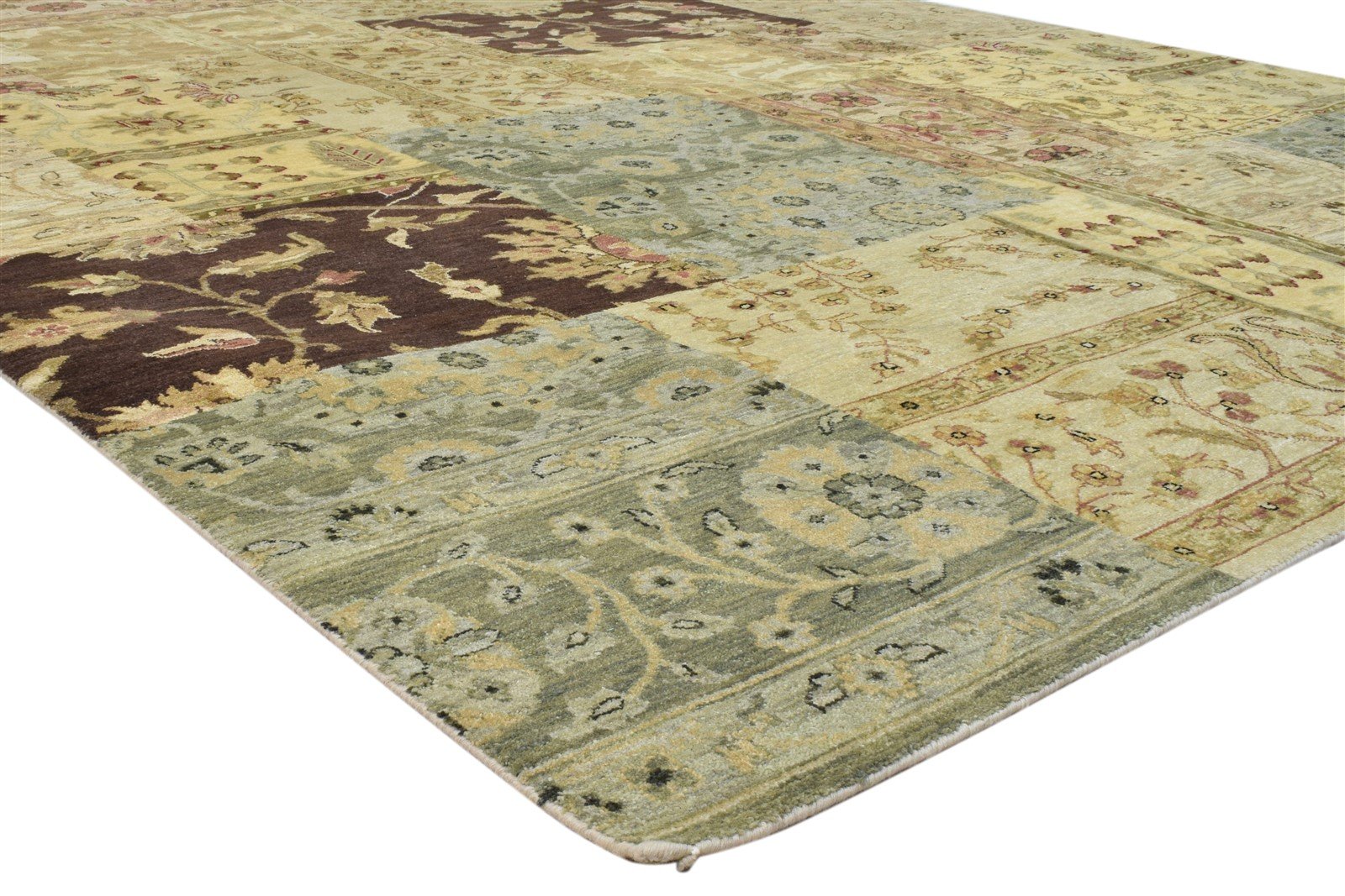 Wool Multi Color Rug 8X10 Persian Hand Knotted Oriental Patchwork Large Carpet   7860694515861