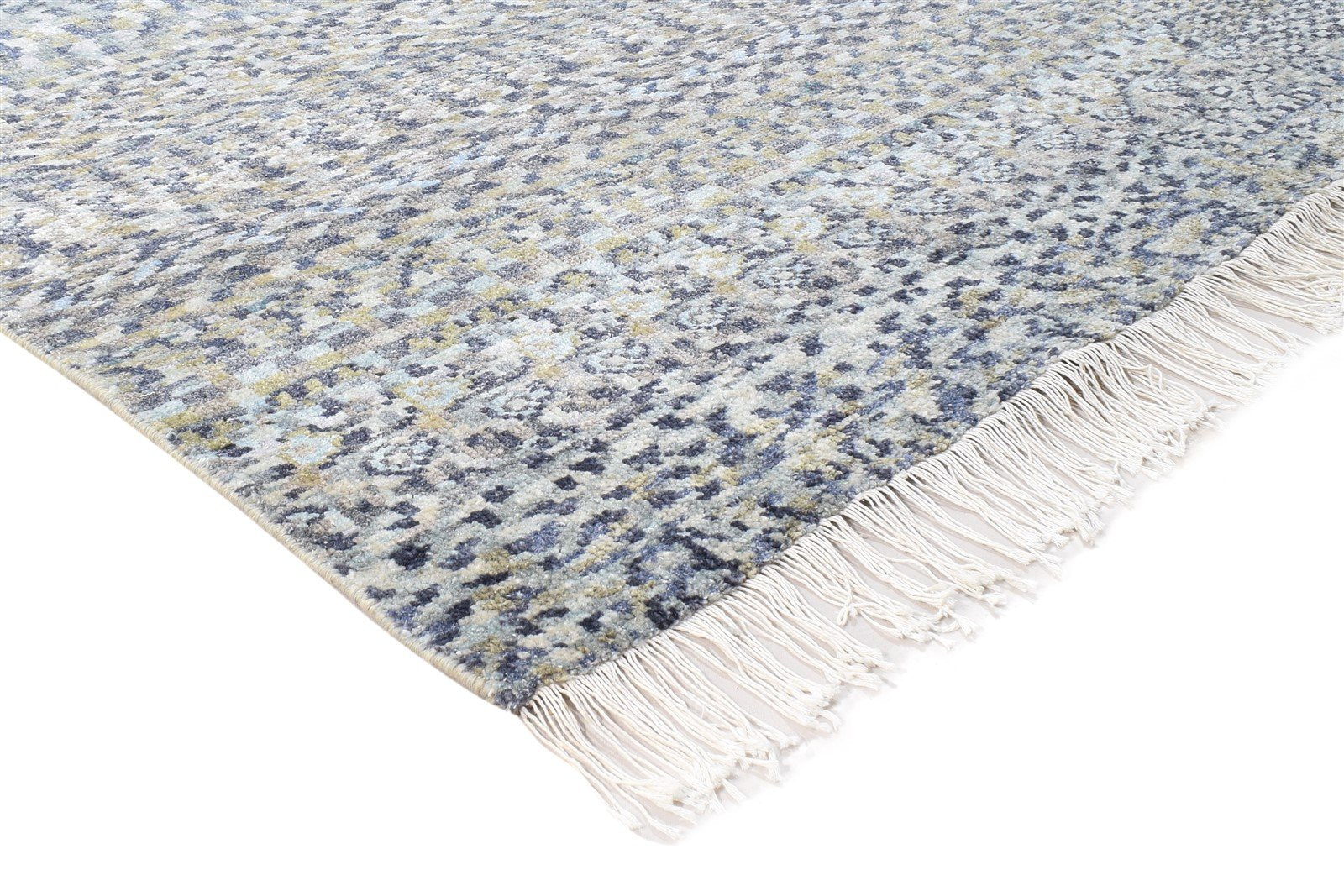 Wool Off-White Rug 8' X 10' Modern Hand Knotted American Abstract Large Carpet   7865050562709